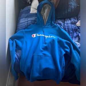 Blue champion hoodie